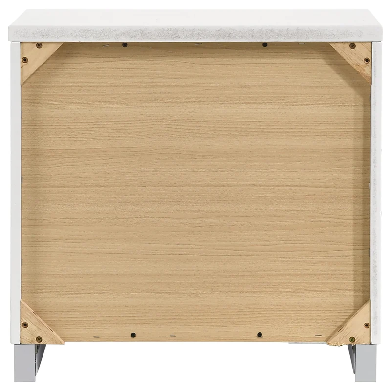 Coaster Furniture Felicity 203502 2-Drawer Nightstand - White High Gloss