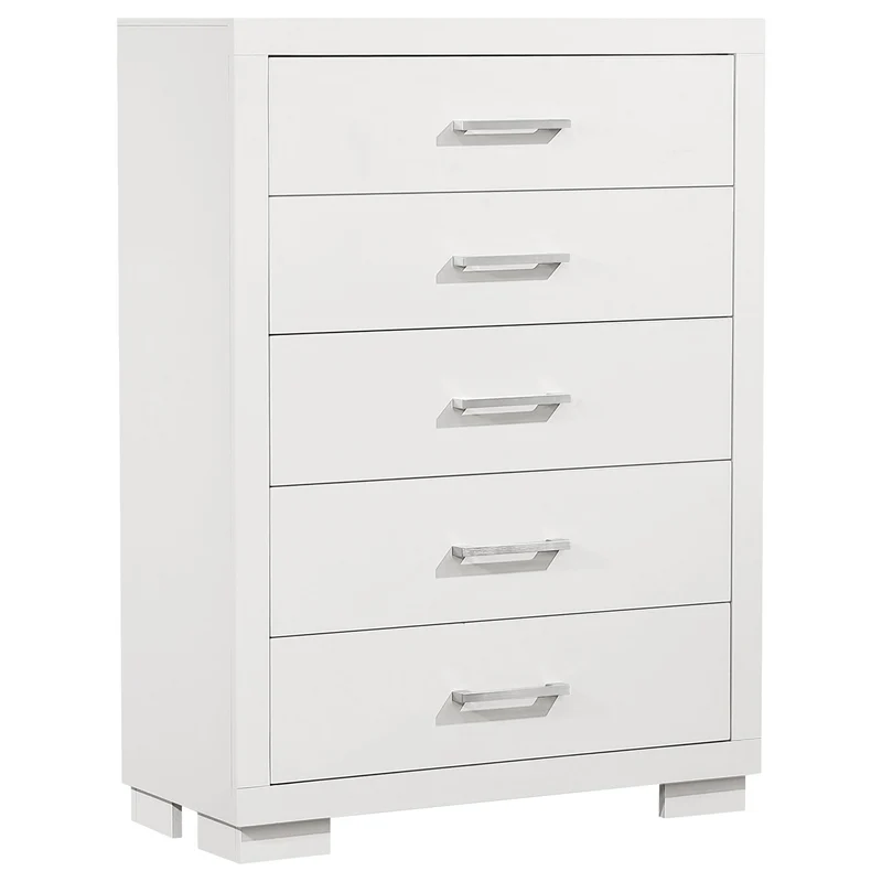 Coaster Furniture Jessica 202995 5-Drawer Bedroom Chest - Snow White