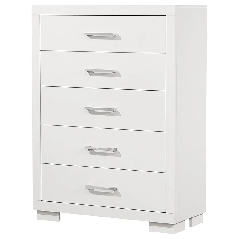 Coaster Furniture Jessica 202995 5-Drawer Bedroom Chest - Snow White