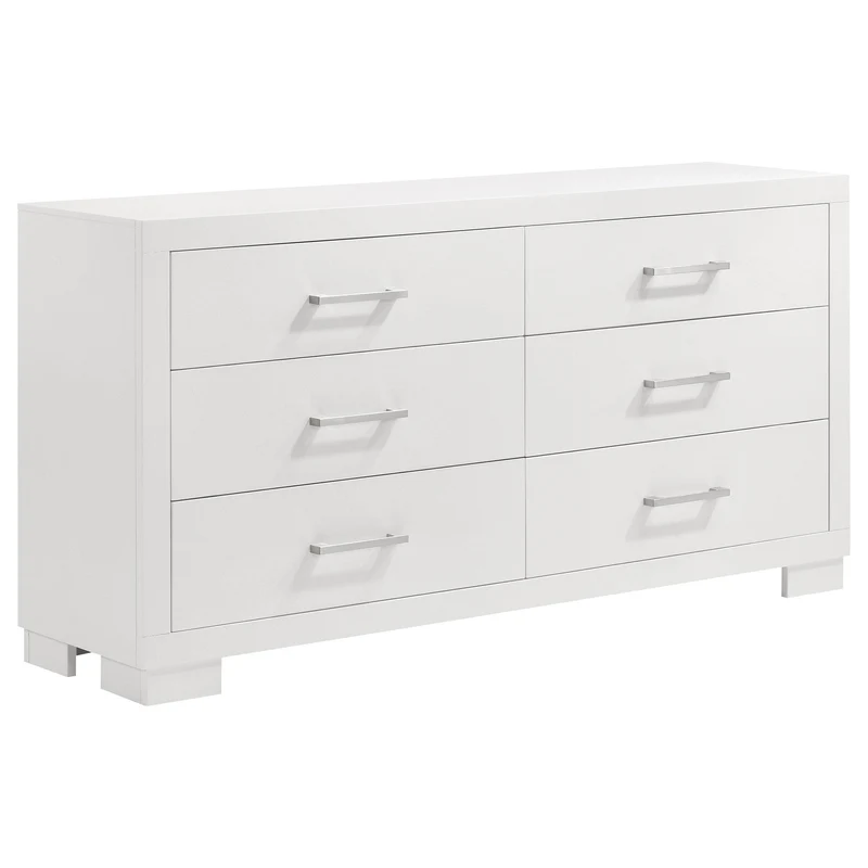 Coaster Furniture Jessica 202993 6-Drawer Dresser - Snow White