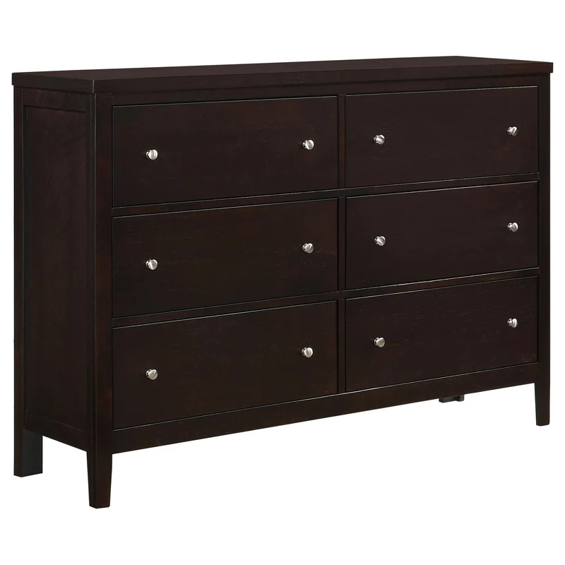 Coaster Furniture Carlton 202093 6-Drawer Dresser - Cappuccino