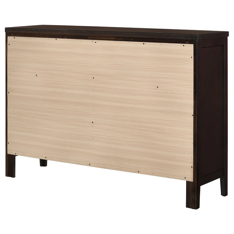 Coaster Furniture Carlton 202093 6-Drawer Dresser - Cappuccino