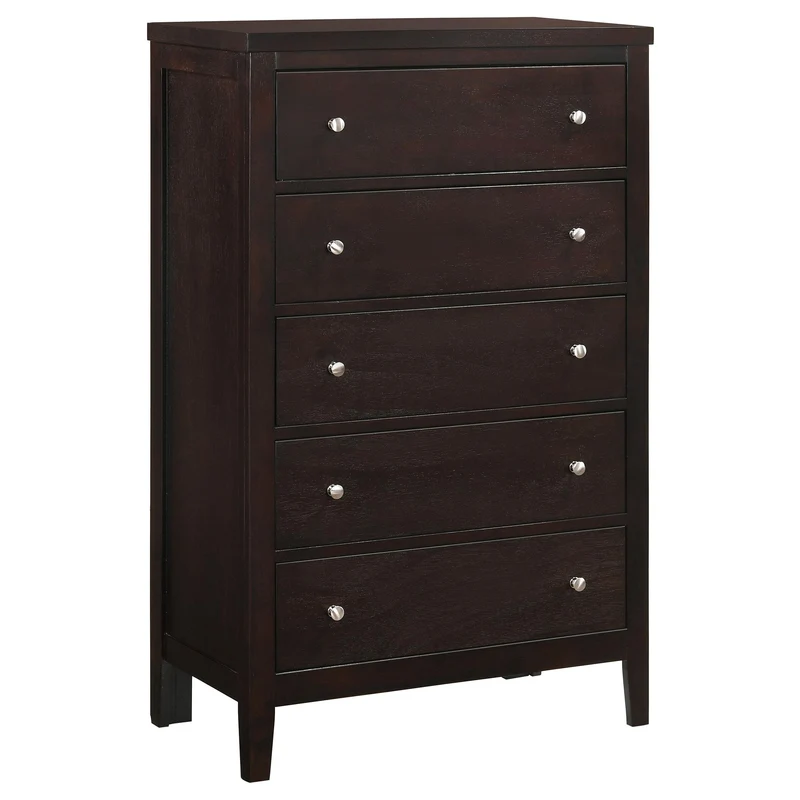 Coaster Furniture Carlton 202095 5-Drawer Bedroom Chest - Cappuccino