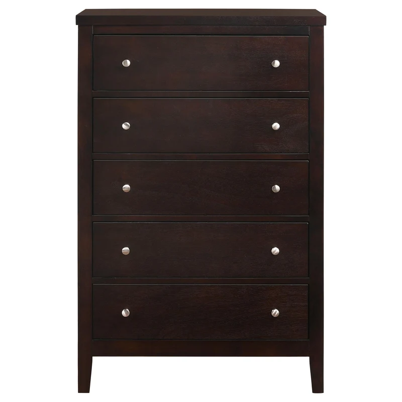 Coaster Furniture Carlton 202095 5-Drawer Bedroom Chest - Cappuccino