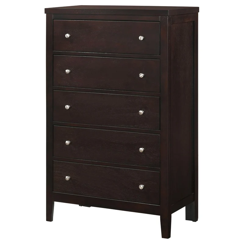 Coaster Furniture Carlton 202095 5-Drawer Bedroom Chest - Cappuccino