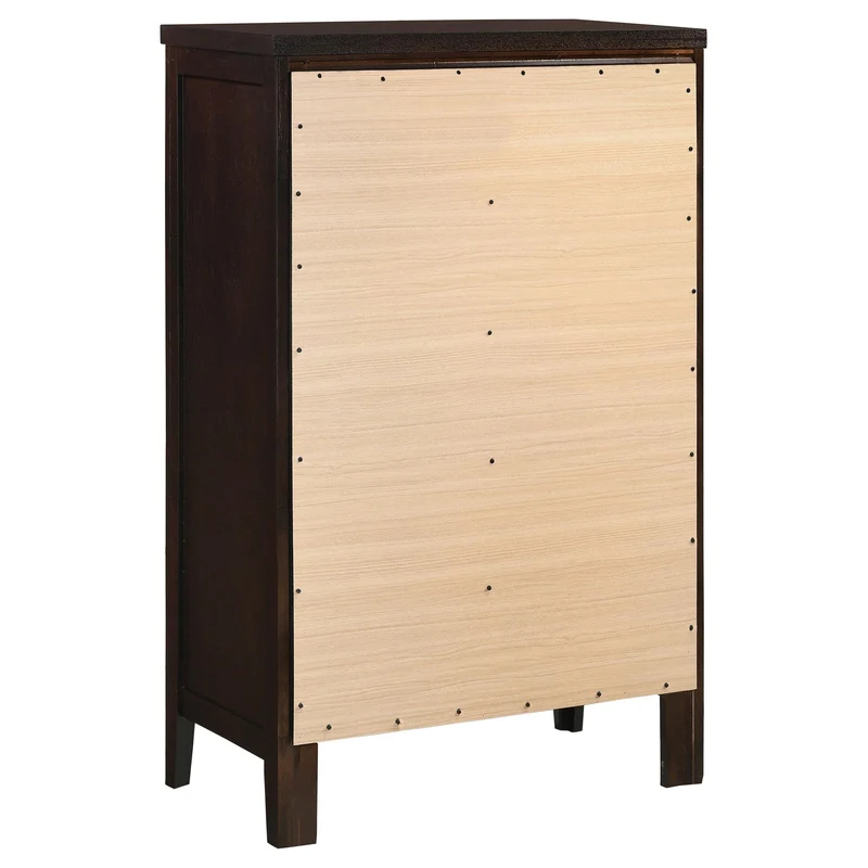 Coaster Furniture Carlton 202095 5-Drawer Bedroom Chest - Cappuccino