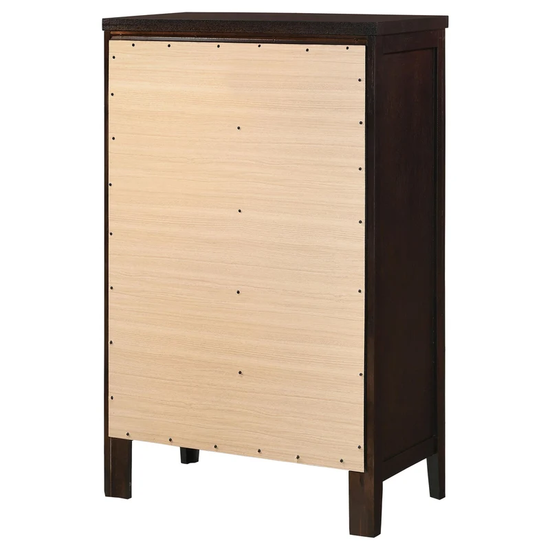 Coaster Furniture Carlton 202095 5-Drawer Bedroom Chest - Cappuccino