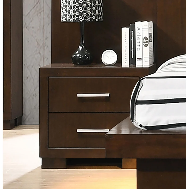 Coaster Furniture Jessica 200712 2-Drawer Nightstand - Cappuccino