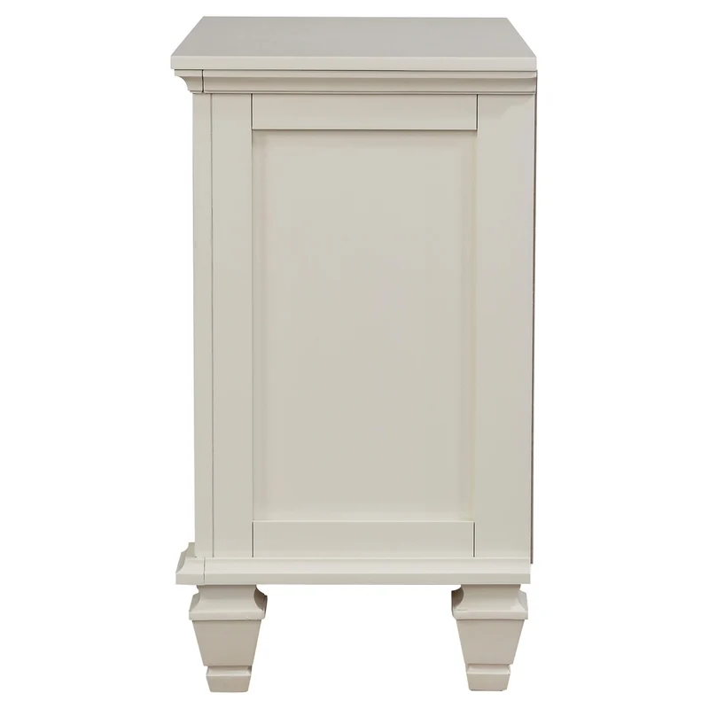 Coaster Furniture Sandy Beach 201302 3-Drawer Nightstand - Cream White