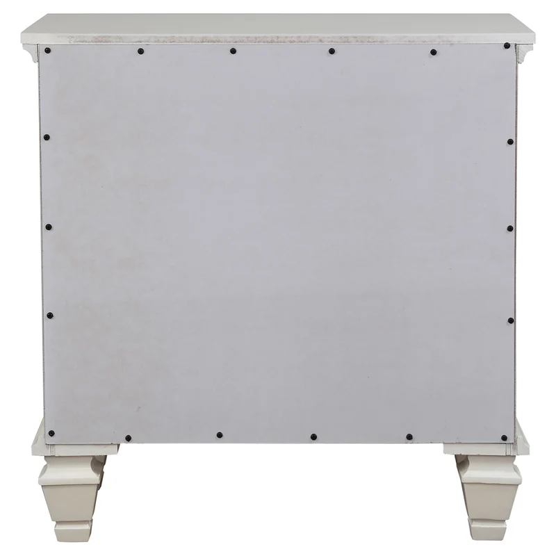 Coaster Furniture Sandy Beach 201302 3-Drawer Nightstand - Cream White