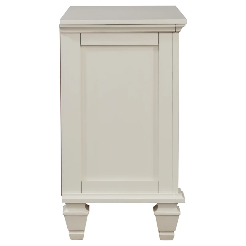 Coaster Furniture Sandy Beach 201302 3-Drawer Nightstand - Cream White