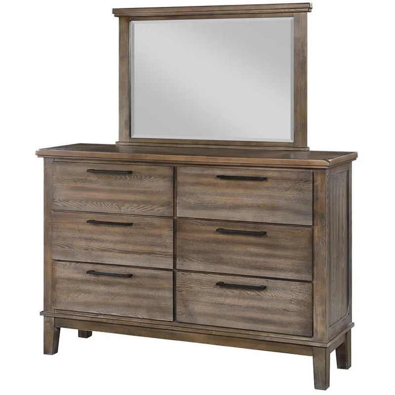 New Classic Furniture Cagney B594G 8 pc Queen Panel Bedroom Set