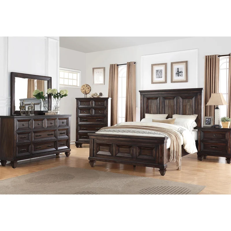 New Classic Furniture Sevilla B2264 6 pc Queen Panel Bedroom Set