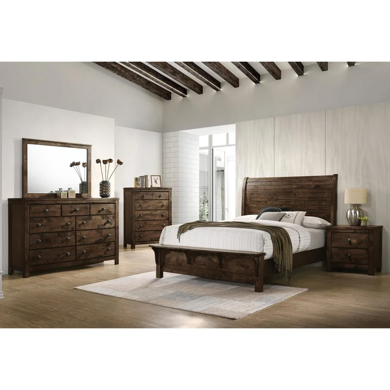 New Classic Furniture Blue Ridge B1334 6 pc Queen Panel Bedroom Set
