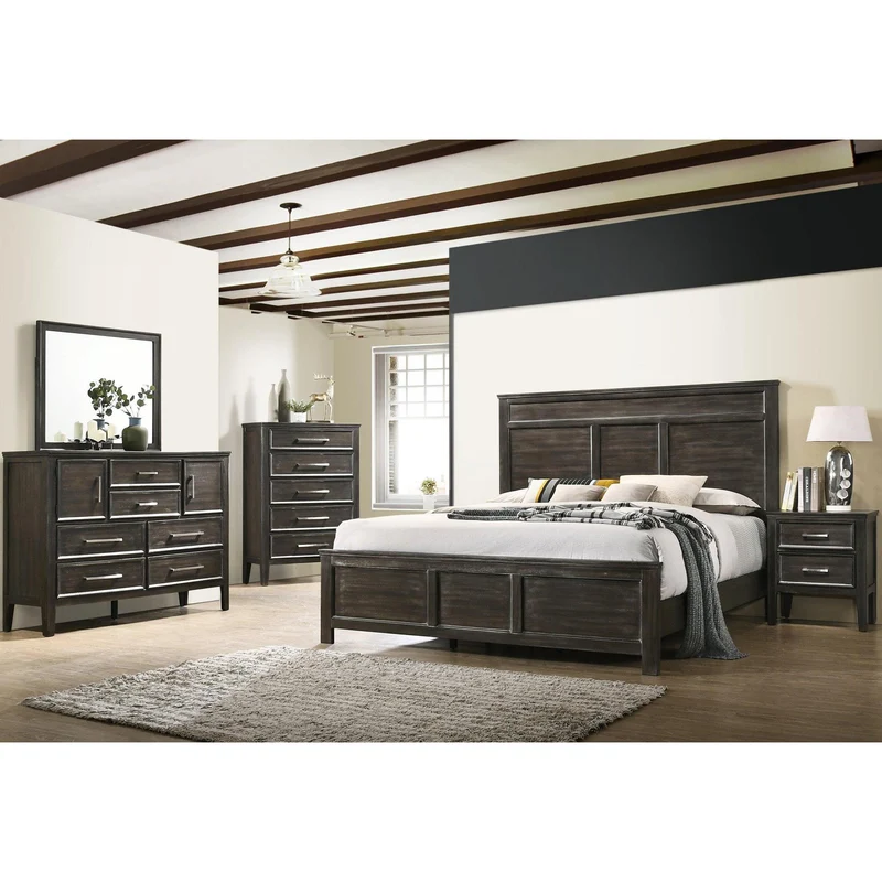 New Classic Furniture Andover B677B 6 pc Queen Panel Bedroom Set