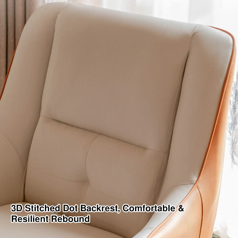 Contemporary Scandinavian Square Synthetic Fabric Upholstered Accent Chair Backrest Armrest For Living Room
