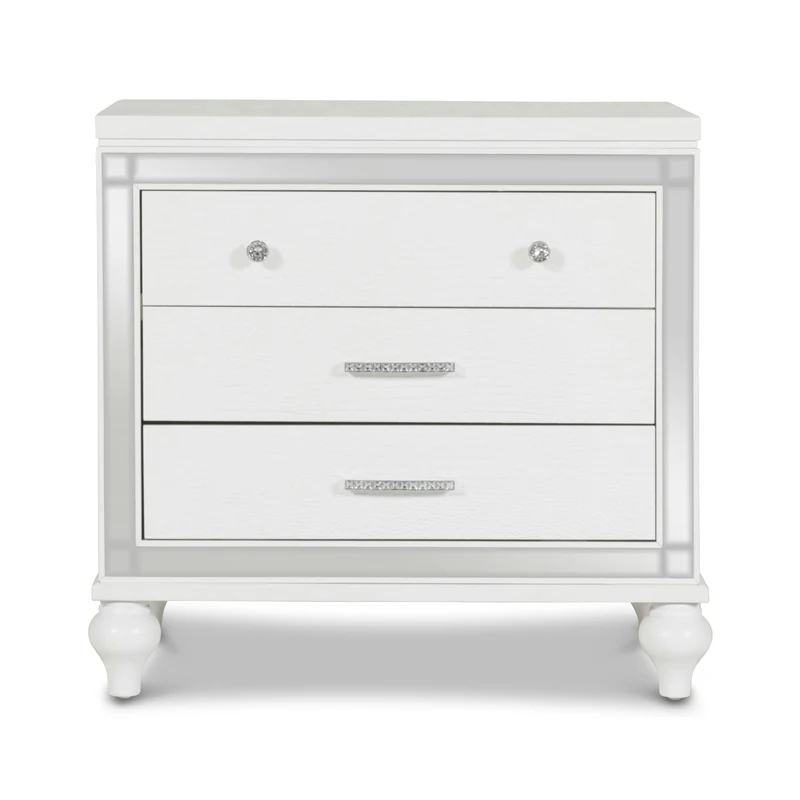 New Classic Furniture Valentino BA9698W Nightstand - White