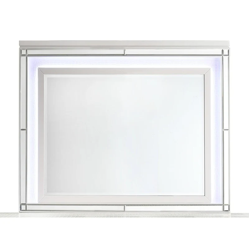 New Classic Furniture Valentino BA9698W Lighted Mirror - White