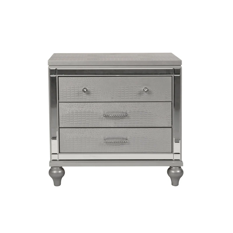 New Classic Furniture Valentino 3-Drawer Nightstand BA9698S-040