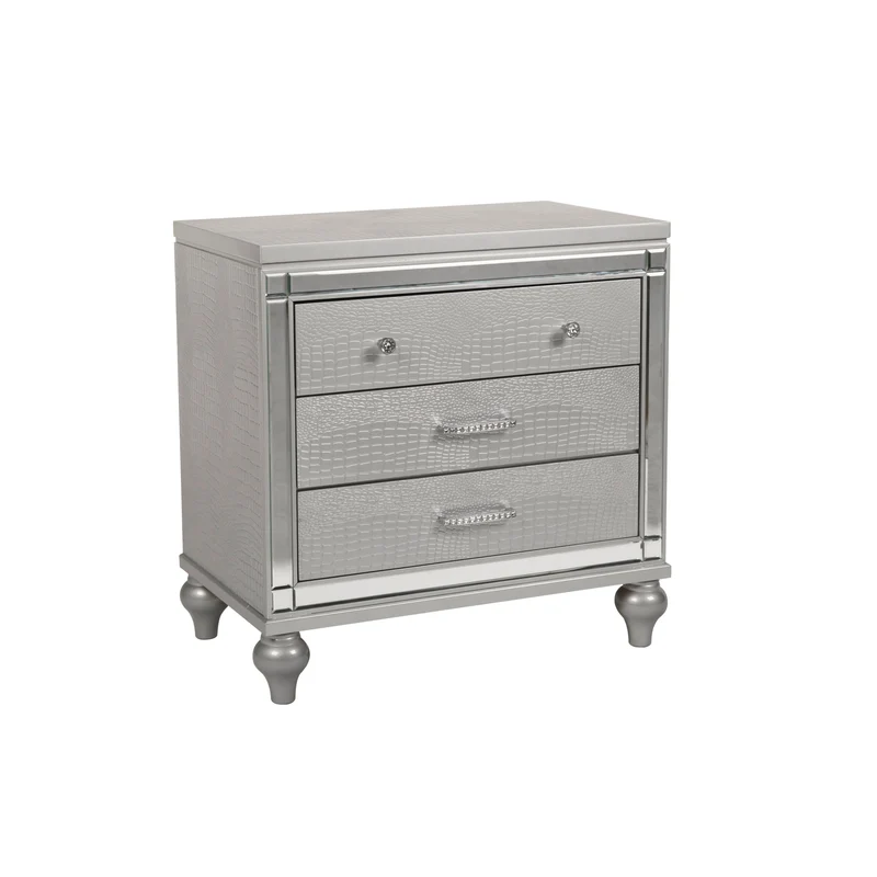 New Classic Furniture Valentino 3-Drawer Nightstand BA9698S-040