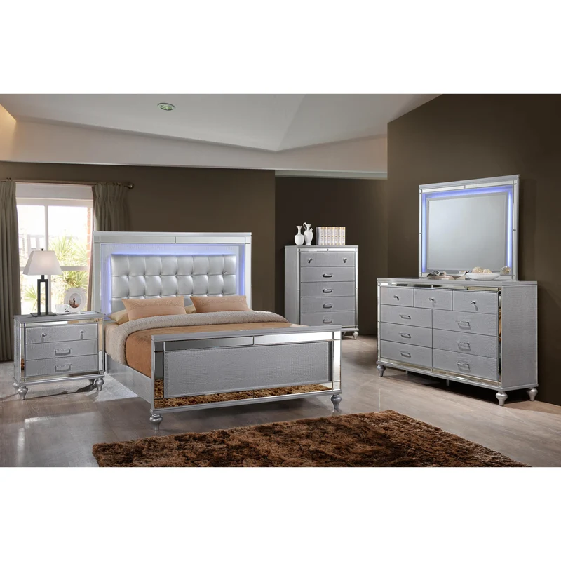 New Classic Furniture Valentino 3-Drawer Nightstand BA9698S-040