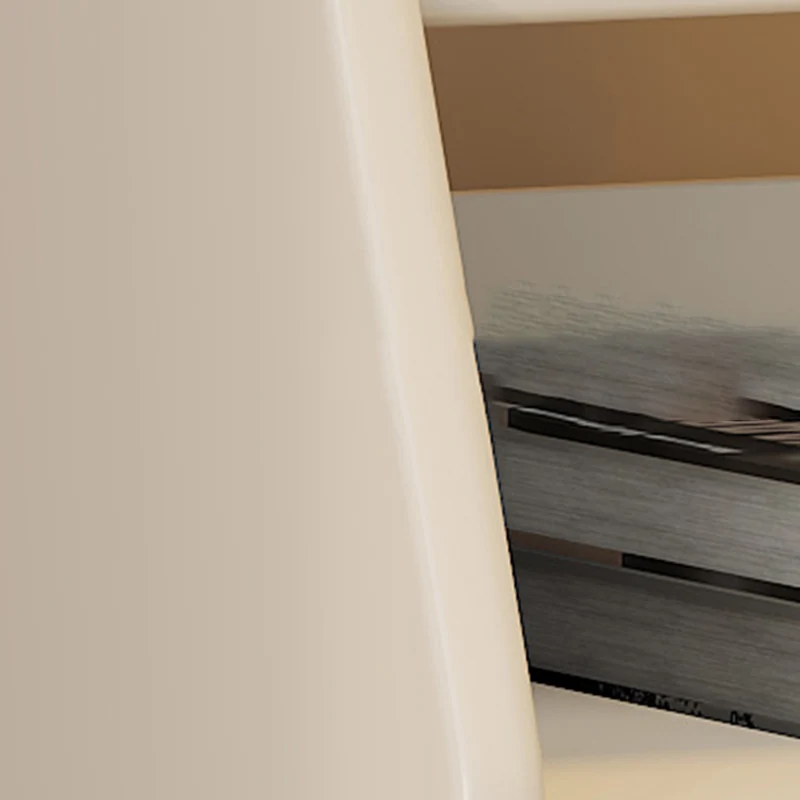Contemporary Simplicity Rectangular Rubber Wood Plywood Nightstand 2-Drawer Storage Shelves For Bedroom