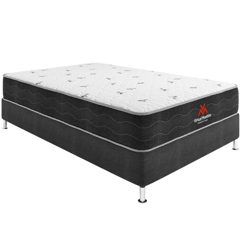 Combo Tobit de Cama y Colchón Semidoble para Habitación