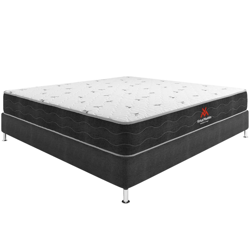 Combo para Habitación Wally, Incluye Base Cama Presidencial y Colchón