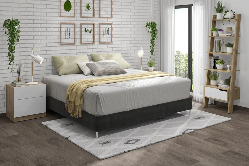 Combo para Habitación Troy, Incluye Base Cama Presidencial, Colchón y Protector