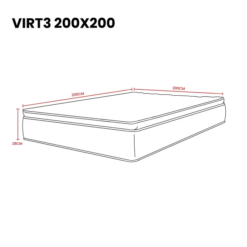 Combo para Habitación Troy, Incluye Base Cama Presidencial, Colchón y Protector