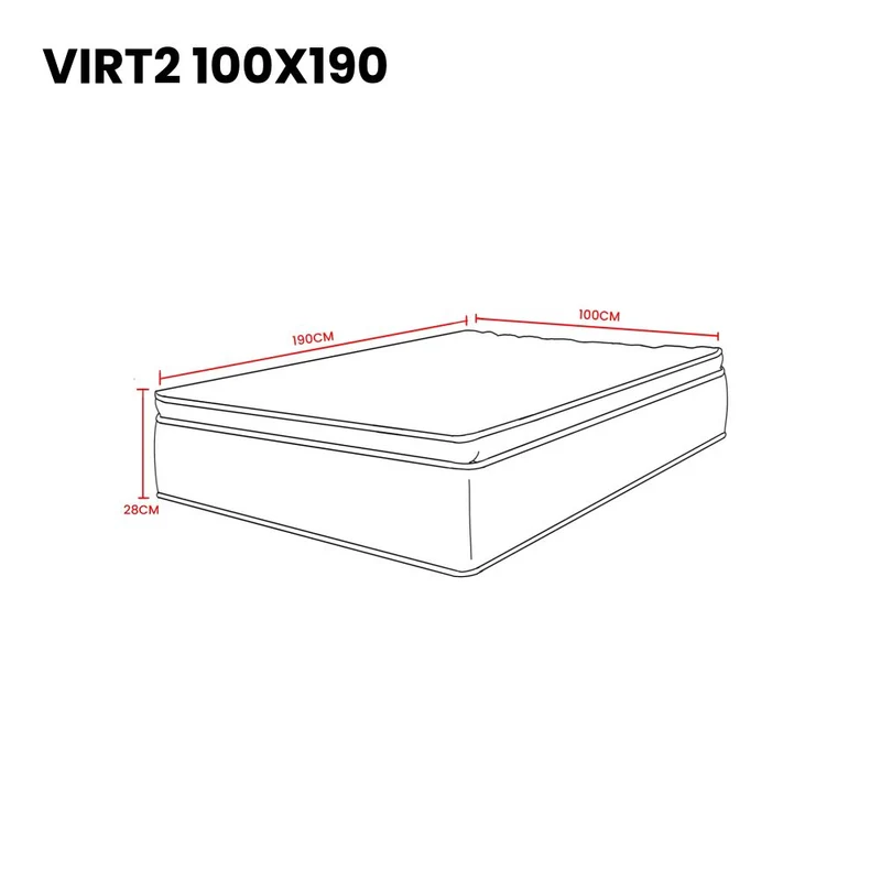 Combo para Habitación Oriel, Incluye Base Cama Sencilla y Colchón