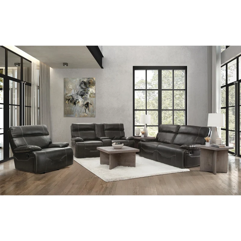 Behold Home 7585P-39 Power Motion Sofa - Meridian Midnight
