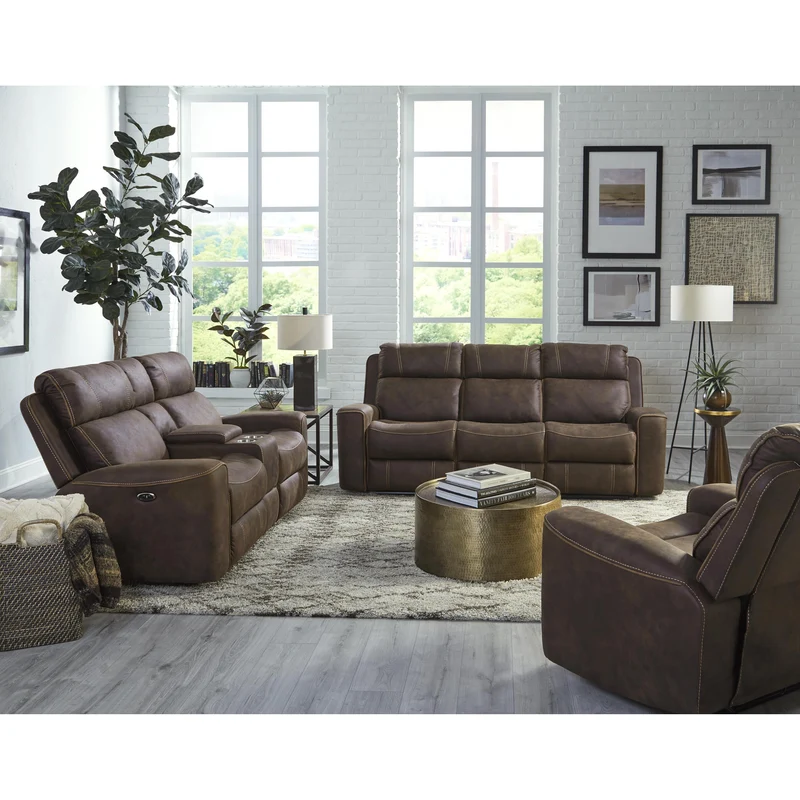 Behold Home 7529-37 Motion Sofa w/ DDT - Telluride Chocolate