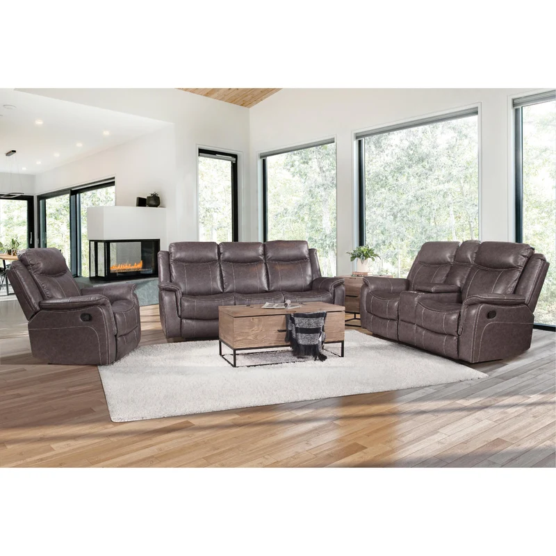 Behold Home 7314P-39 Power Motion Sofa - Highland Graphite