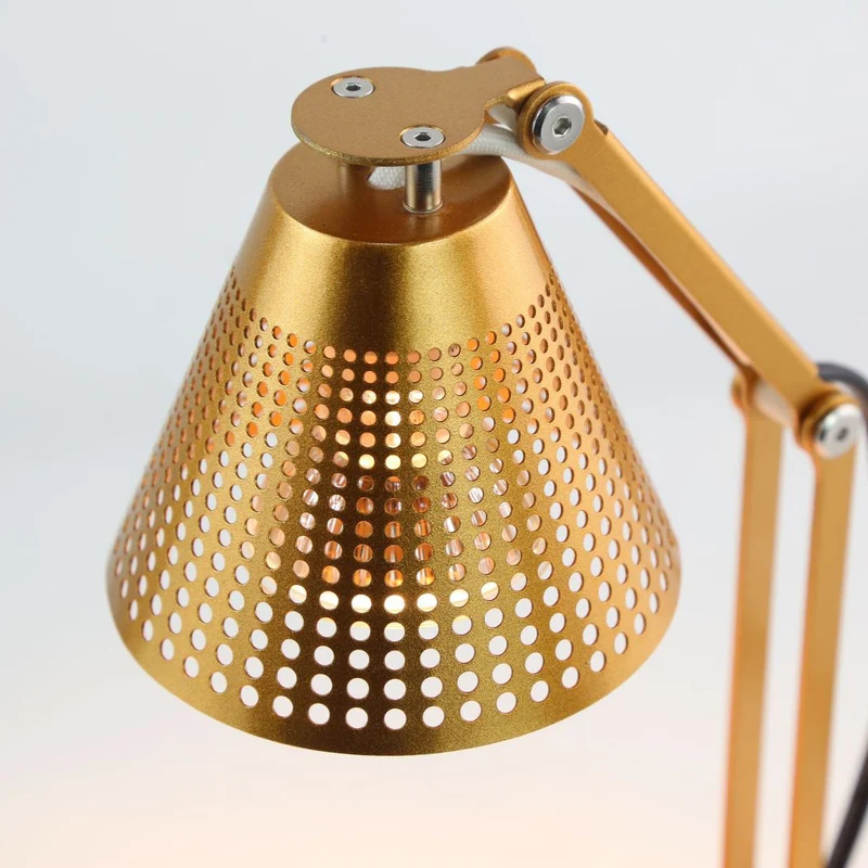 Modern Minimalist Romantic Collapsible Cylinder Striped Iron Glass Shade 1-Light Aroma Melting Wax Table Lamp For Bedroom