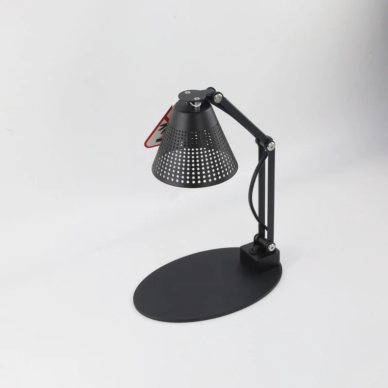Modern Minimalist Romantic Collapsible Cylinder Striped Iron Glass Shade 1-Light Aroma Melting Wax Table Lamp For Bedroom