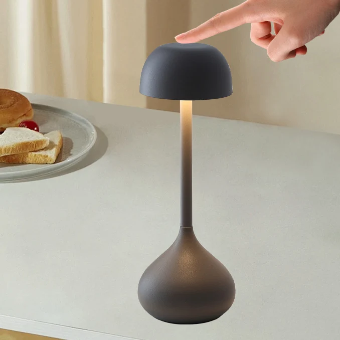 Contemporary Nordic Round Cylinder Aluminum LED Table Lamp For Living Room