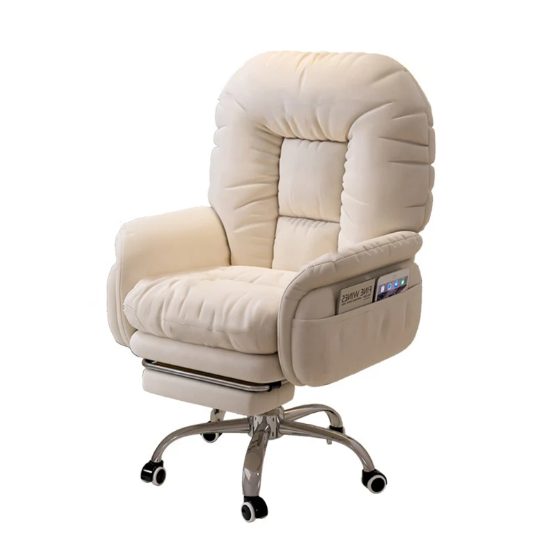 Modern Luxury Square Cushion Synthetic Fabric Stainless Steel Accent Chair Backrest Armrest For Living Room