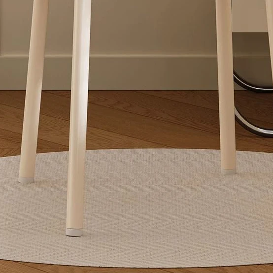 Modern Minimalist Cream Cloud Upholstered Faux Leather Iron Plywood Frame Vanity Stool Backrest For Bedroom