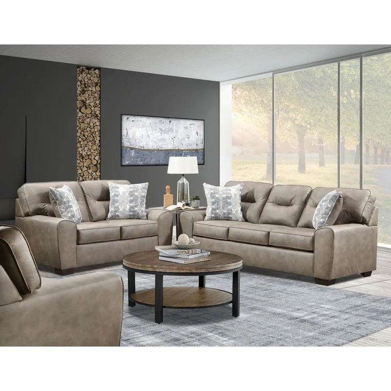 Behold Home 2124-03 Sofa - Stabler Pebble