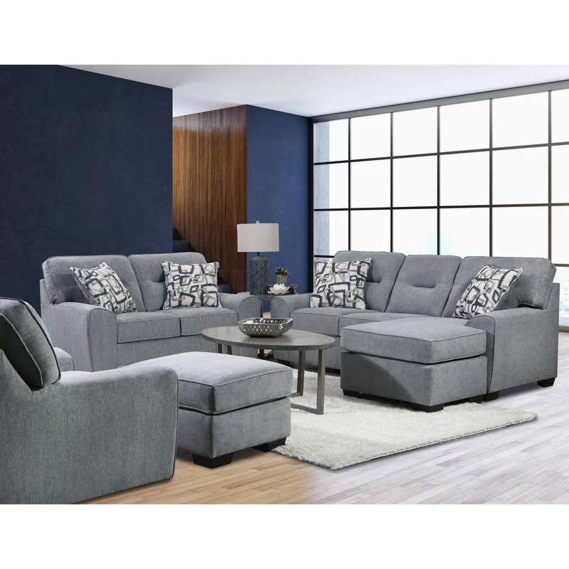 Behold Home 2124-23 Sofa Chaise - Renzo Marble