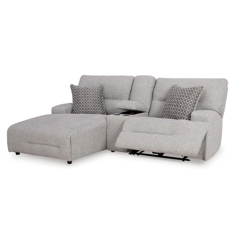 Signature Design by Ashley Acklen Place 93605S5 3 pc Power Reclining Sectional Sofa with Chaise