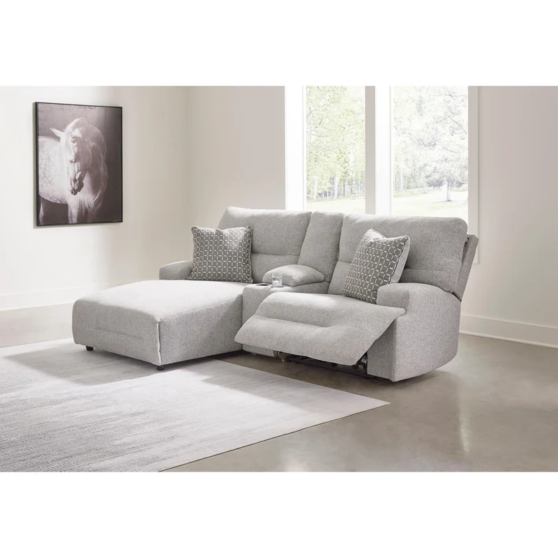Signature Design by Ashley Acklen Place 93605S5 3 pc Power Reclining Sectional Sofa with Chaise