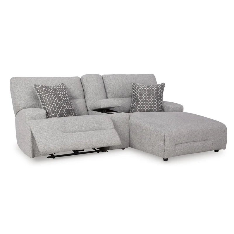 Signature Design by Ashley Acklen Place 93605S4 3 pc Power Reclining Sectional Sofa with Chaise