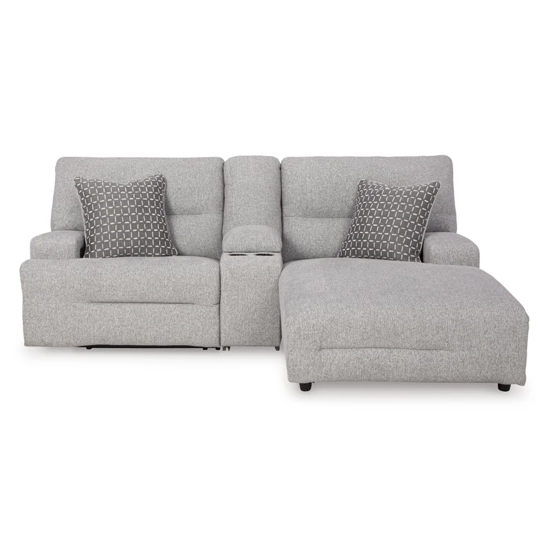 Signature Design by Ashley Acklen Place 93605S4 3 pc Power Reclining Sectional Sofa with Chaise