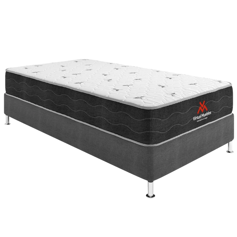 Combo Bentor de Cama y Colchón Sencillo para Habitación