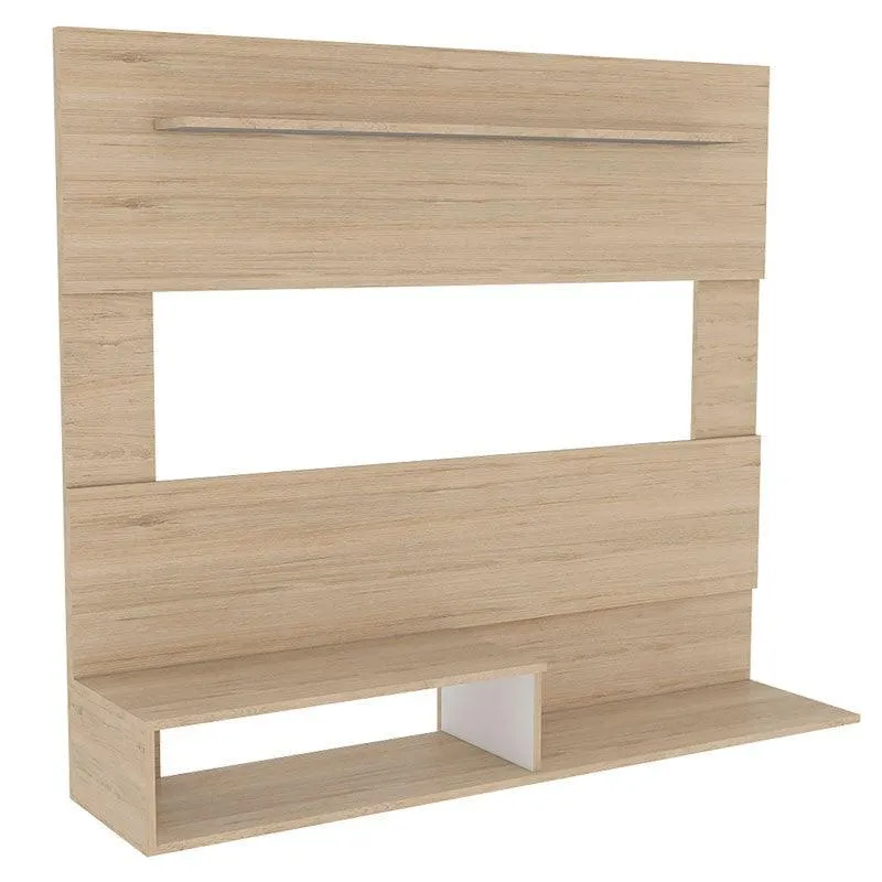 Mueble Multiusos Beijing, Cartagena y Blanco, con Espacio para Televisor de hasta 55 Pulgadas