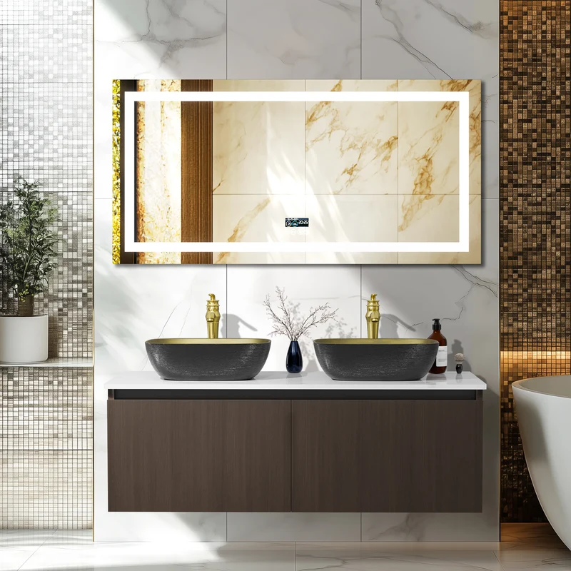 LUVODI Floating Bathroom Vanity Set: Vintage Wall Bathroom Vanity Sink with Doors ( Mirror not Included)