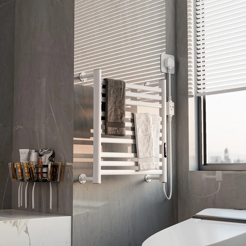 LUVODI Towel Warmer Rack: IP44 Aluminum Alloy Electric Towel Dryer Warmer for Bathroom