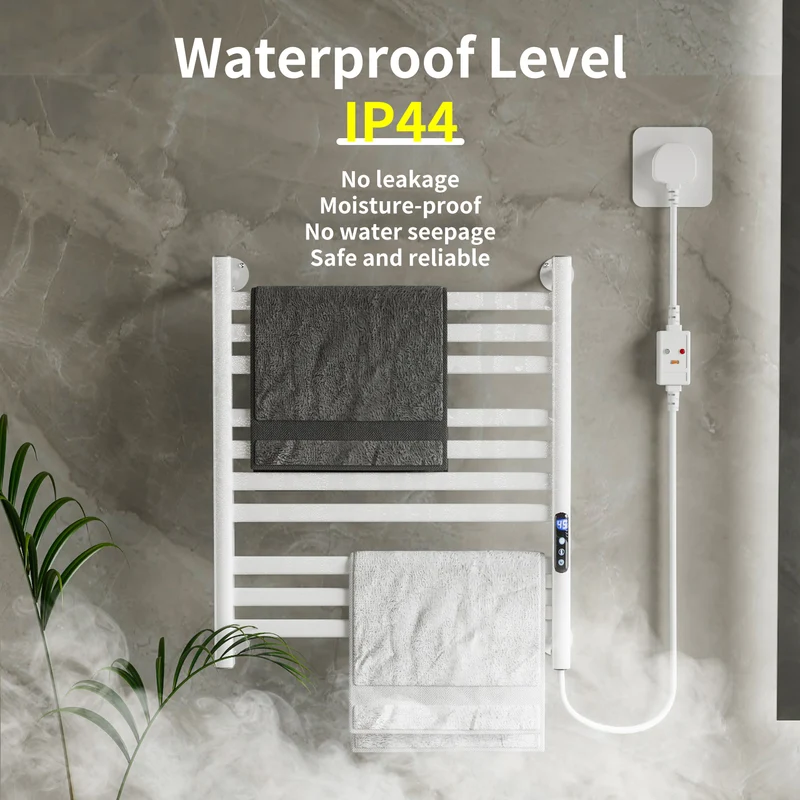 LUVODI Towel Warmer Rack: IP44 Aluminum Alloy Electric Towel Dryer Warmer for Bathroom